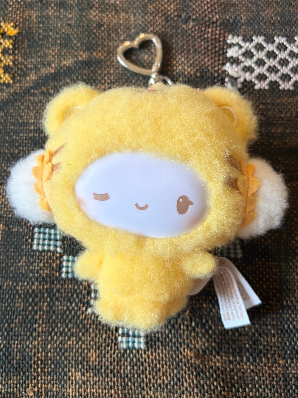 NWT Toptoy Cogimyun Magical Forest series plush pendant yellow tiger